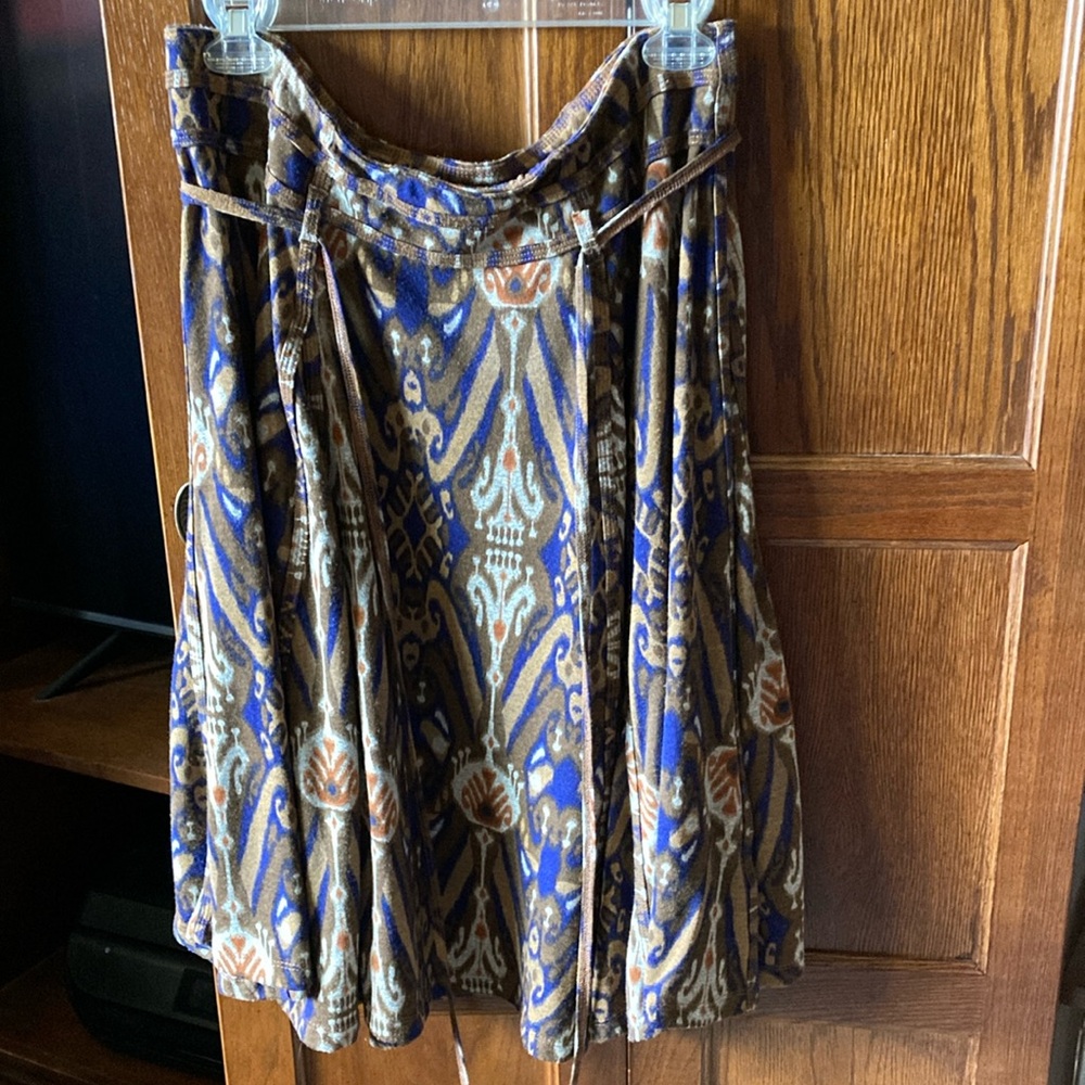 Bohemian Blue and Brown Skirt